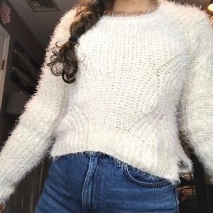 Candie’s Fluffy Cream Sweater